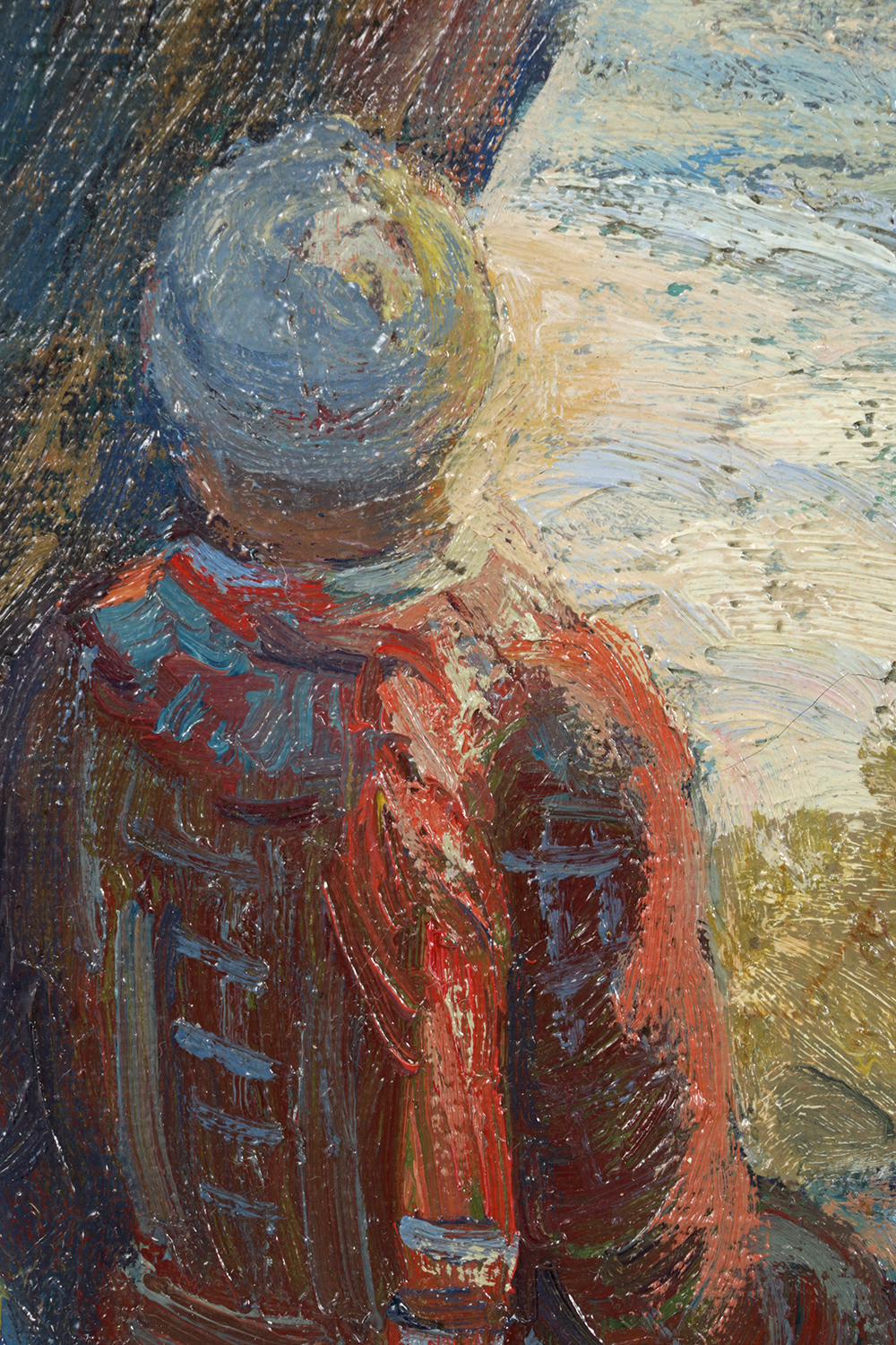 Outstanding "Hickory Hill" Oil on Canvas by Carl Rudolph Krafft