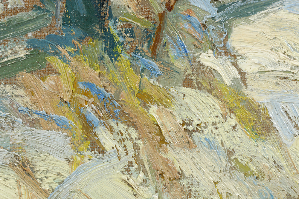 Outstanding "Hickory Hill" Oil on Canvas by Carl Rudolph Krafft