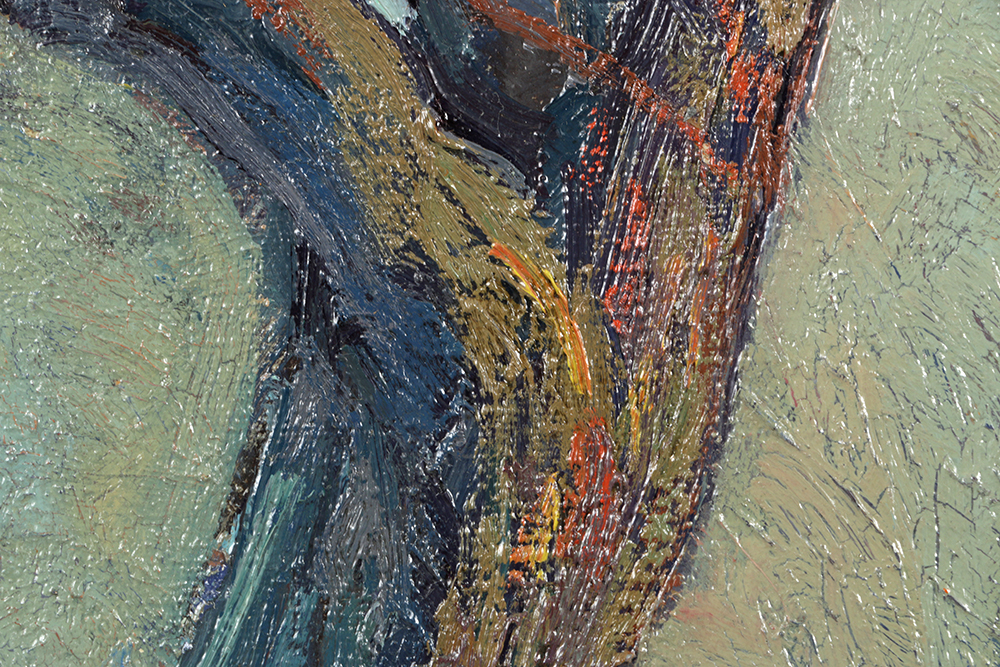 Outstanding "Hickory Hill" Oil on Canvas by Carl Rudolph Krafft