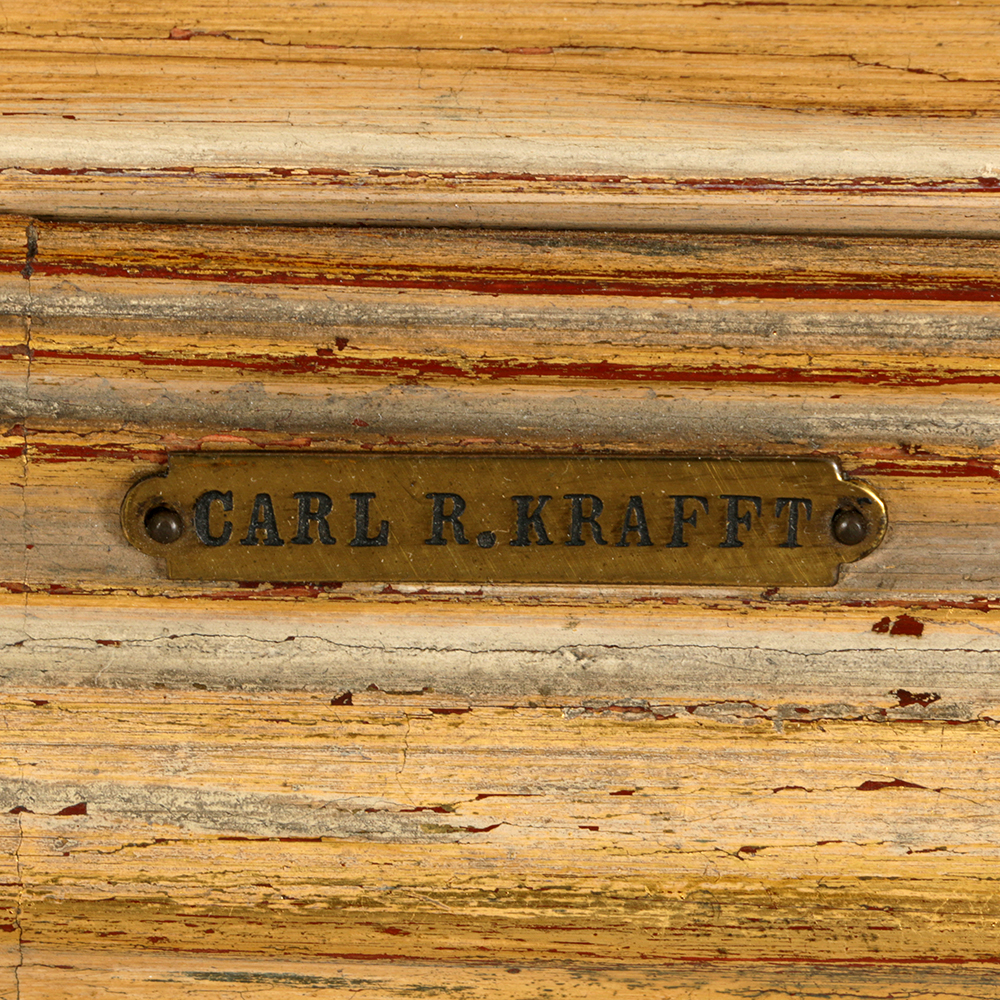 Outstanding "Hickory Hill" Oil on Canvas by Carl Rudolph Krafft