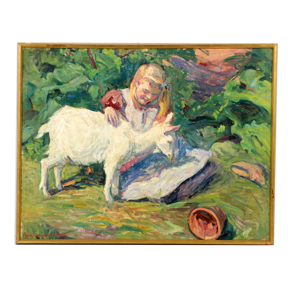 Impressionist Portrait of a Girl by Emily B. Waite