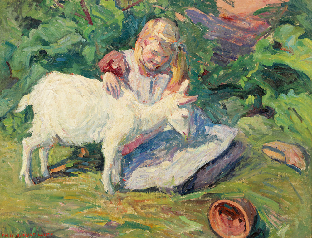 Impressionist Portrait of a Girl by Emily B. Waite