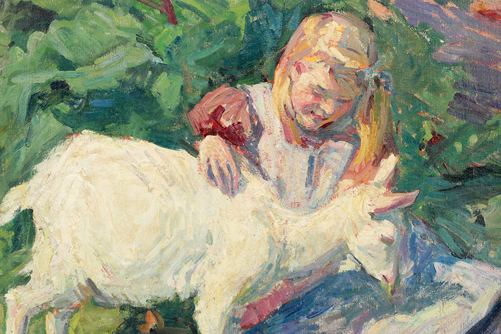 Impressionist Portrait of a Girl by Emily B. Waite