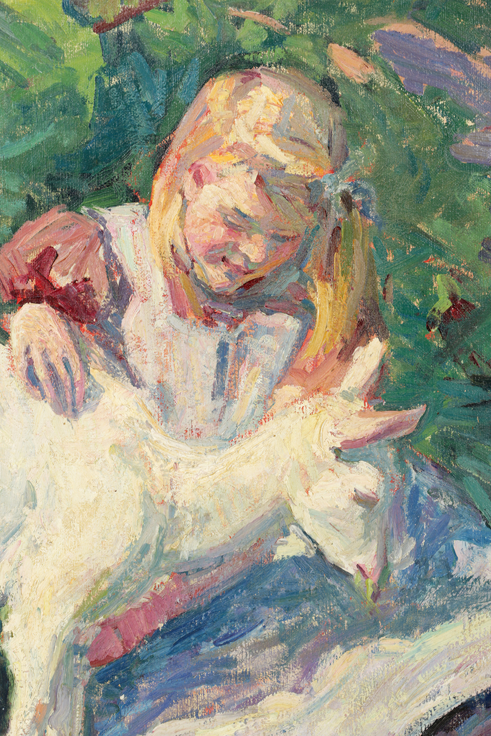 Impressionist Portrait of a Girl by Emily B. Waite