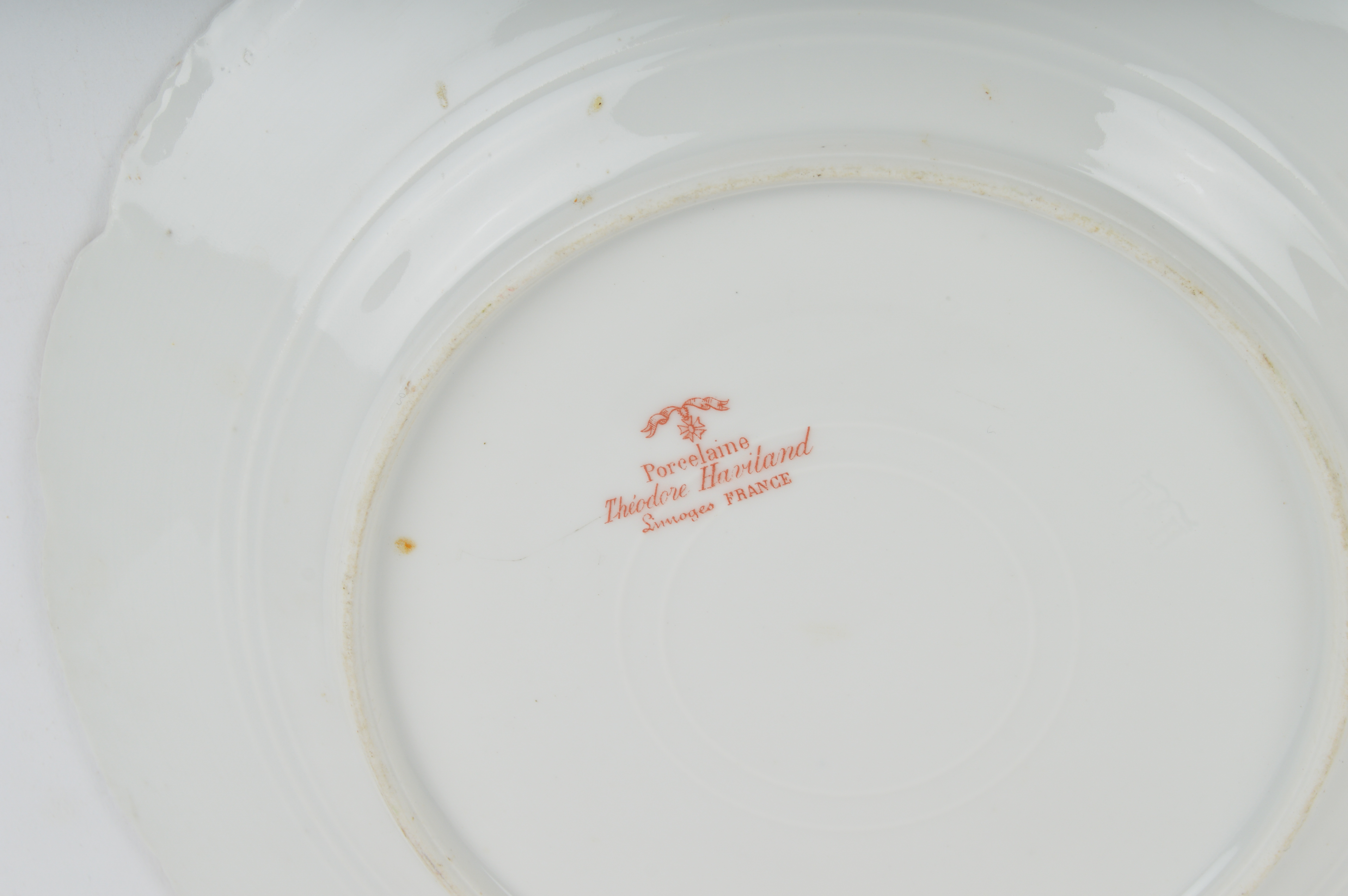 Gold Trimmed Pink Floral China