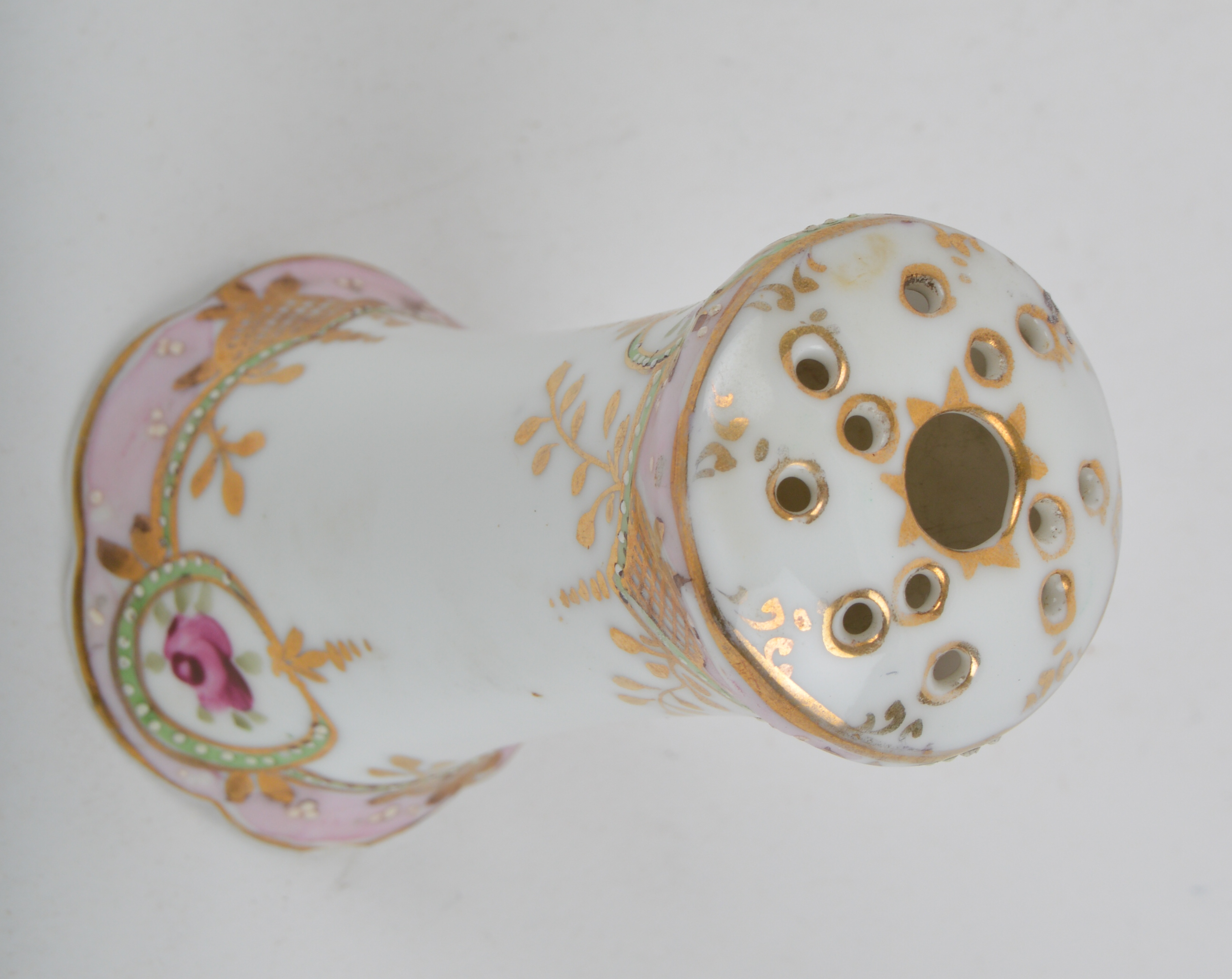 Gold Trimmed Pink Floral China