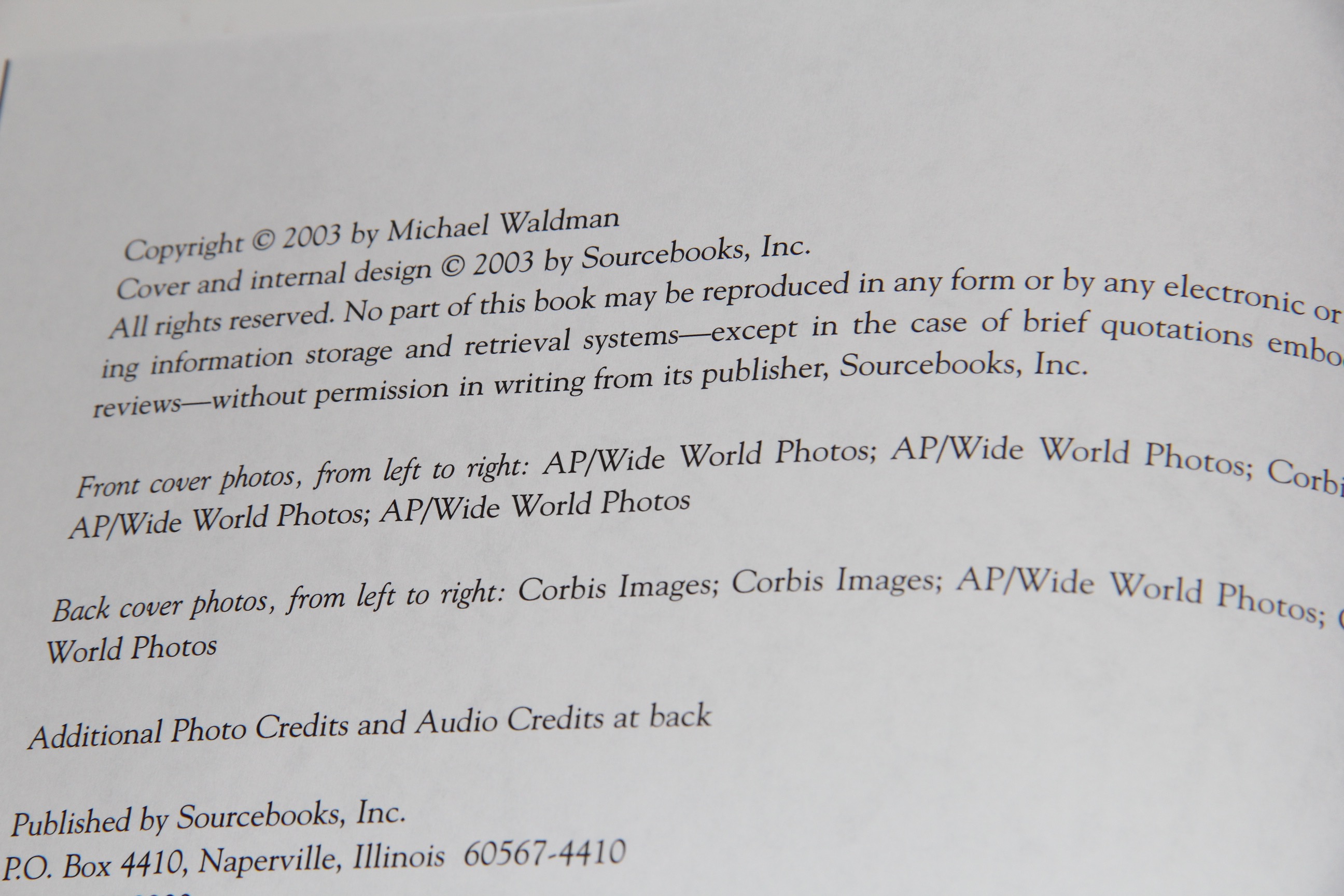 "My Fellow Americans" by Michael Waldman
