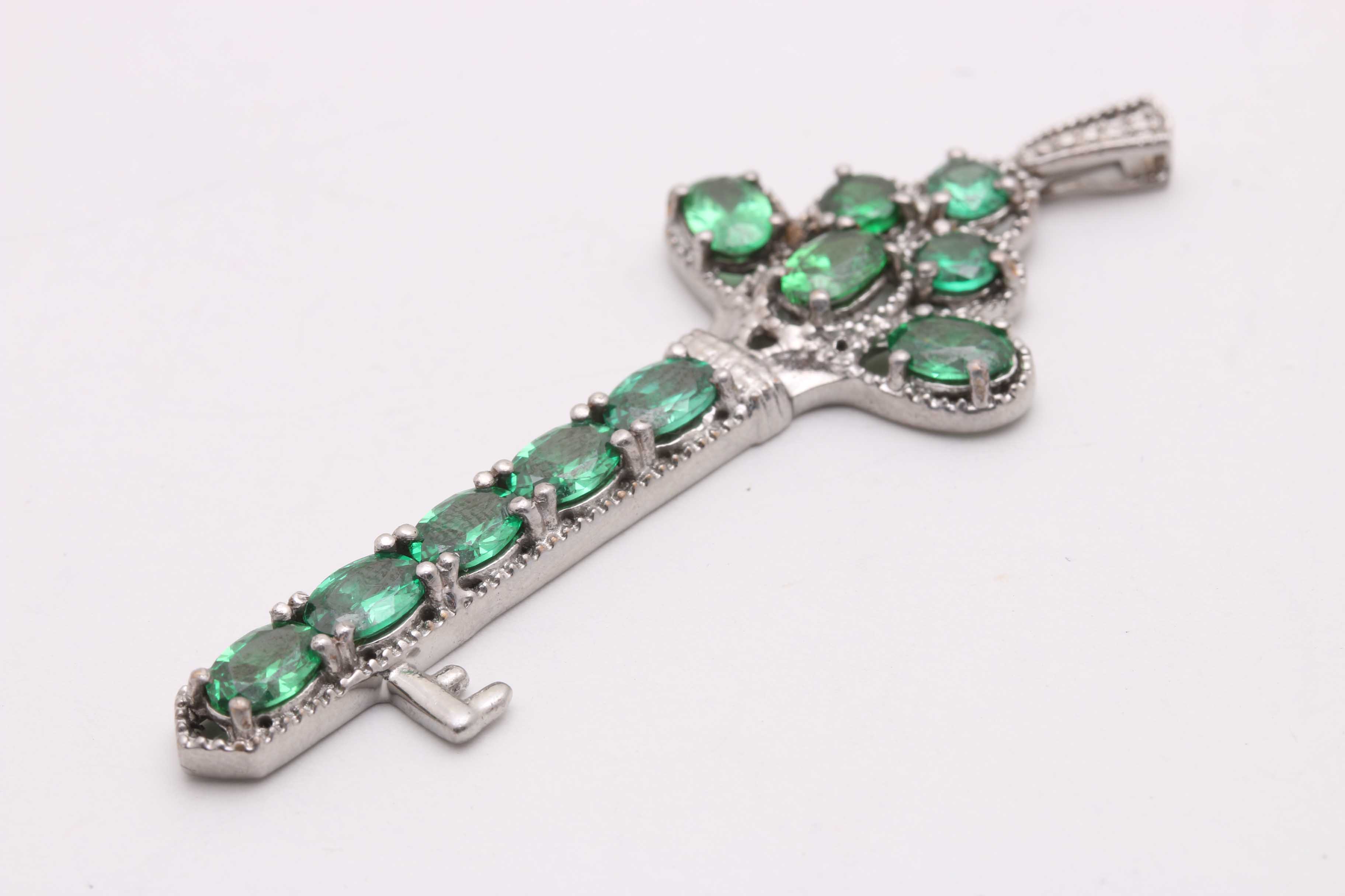 Karis Silver Tone Turquoise and Green Cubic Zirconia Jewelry