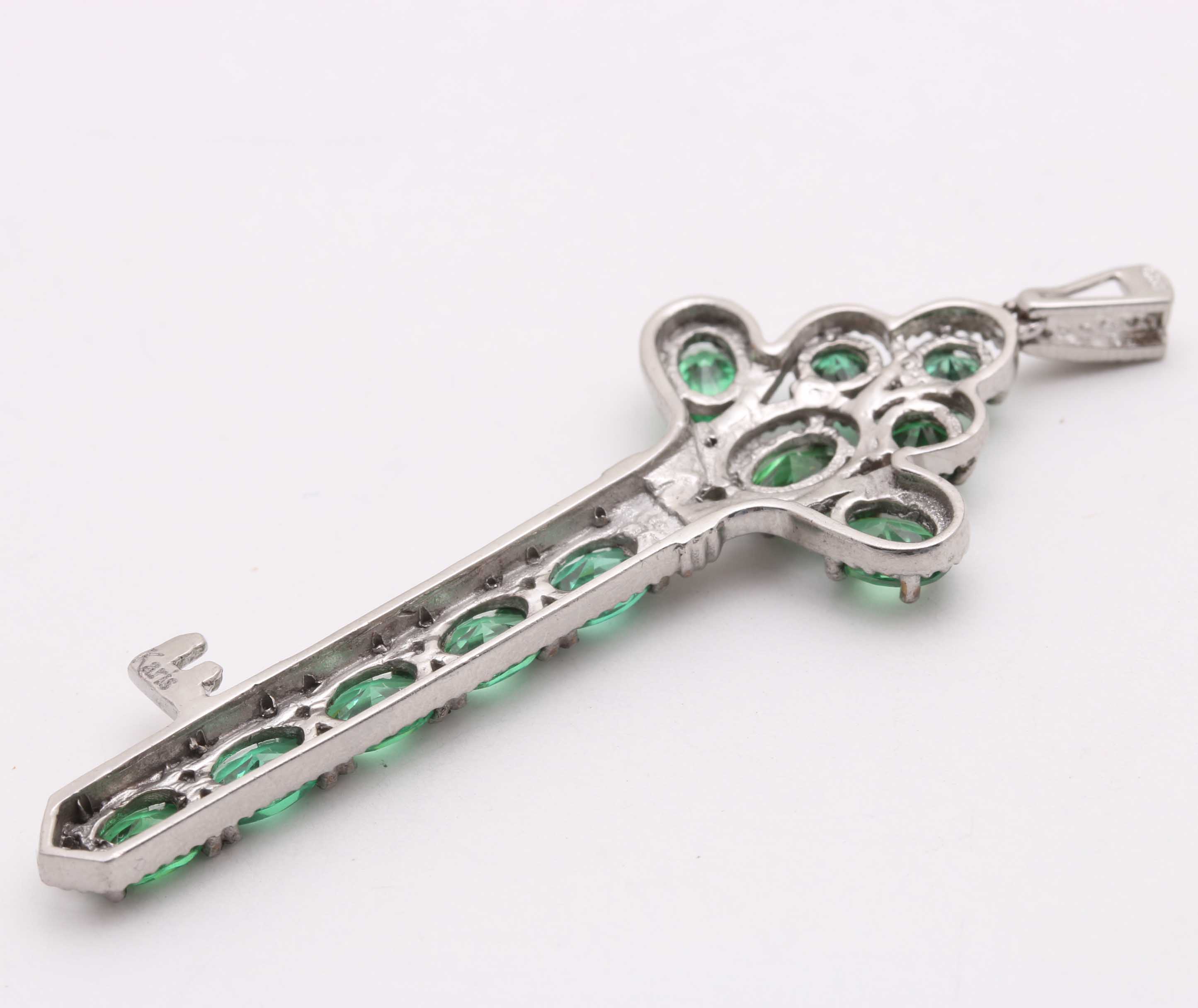 Karis Silver Tone Turquoise and Green Cubic Zirconia Jewelry