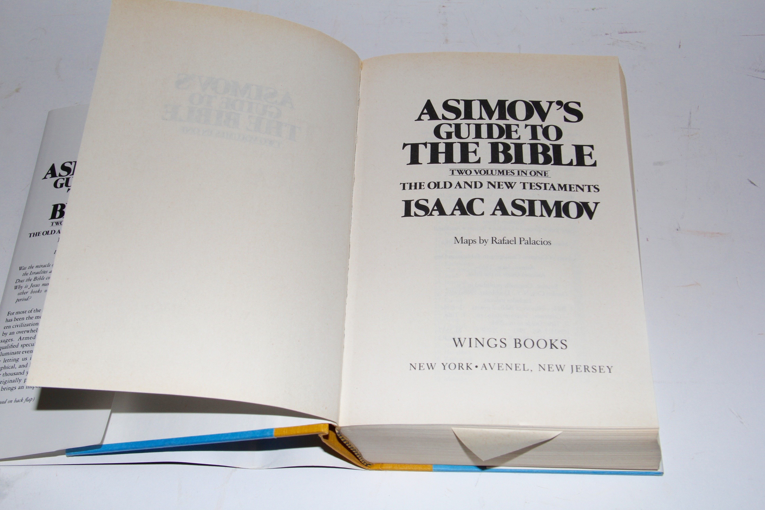 1968 Copy of "Asimov's Guide to The Bible" by Isaac Asimov