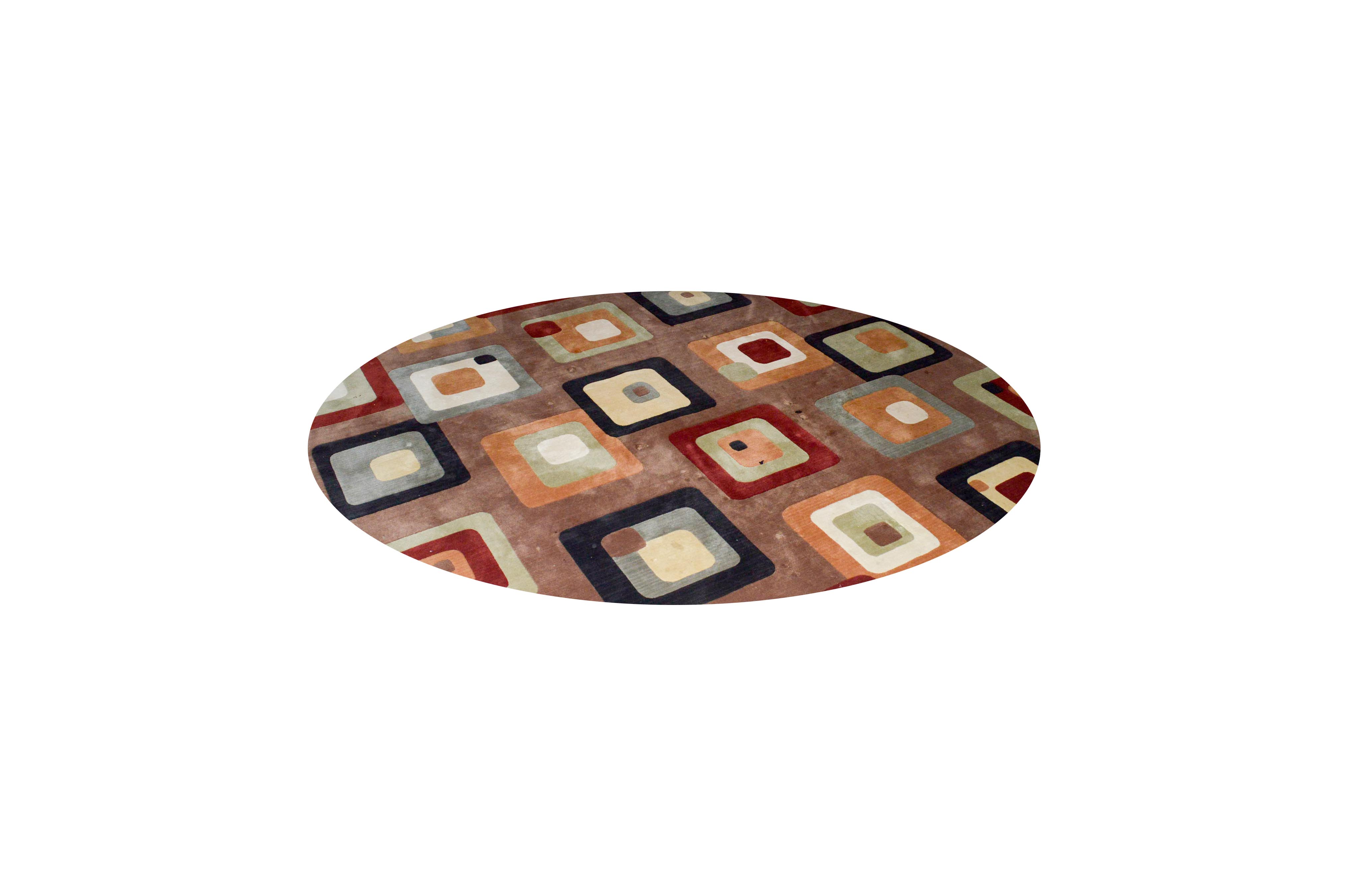 Circular Contemporary Machine Woven Momeni Rug