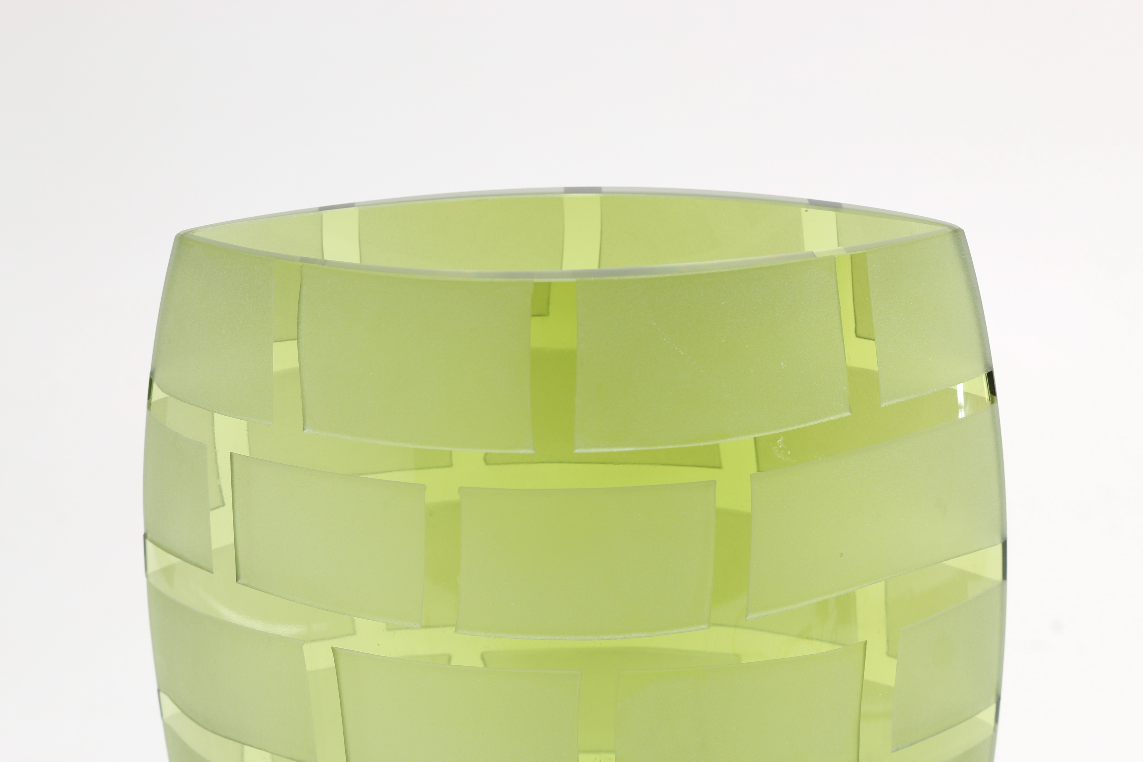 Badash Green Crystal Vase