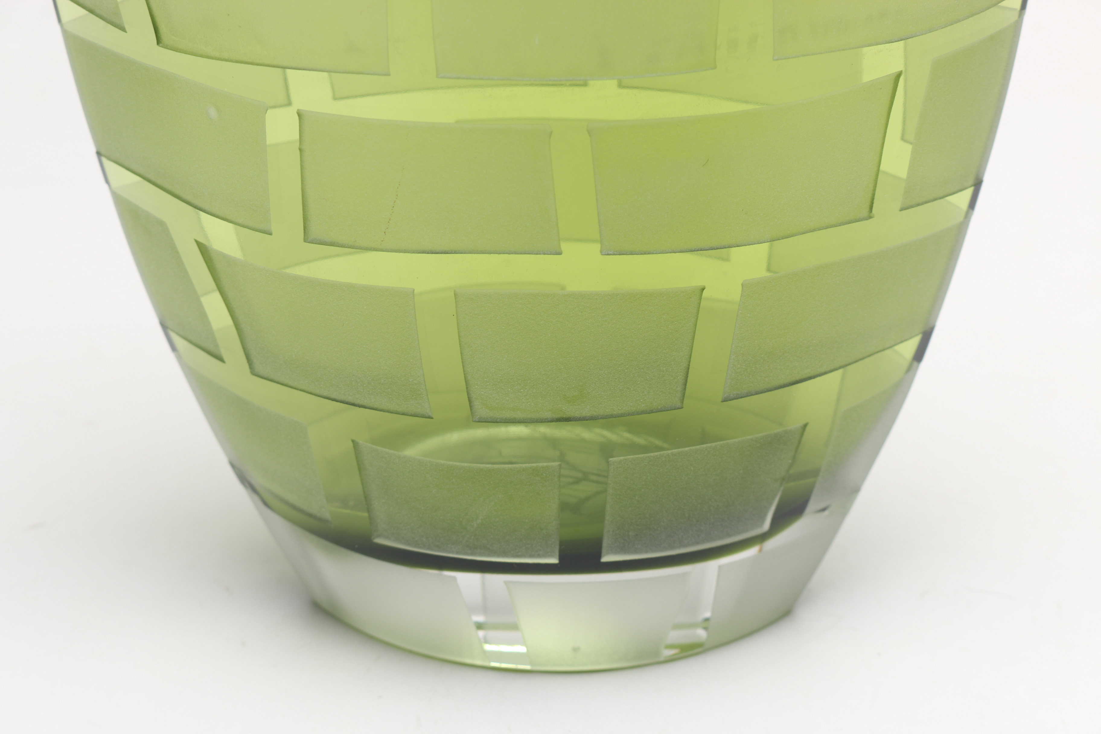 Badash Green Crystal Vase