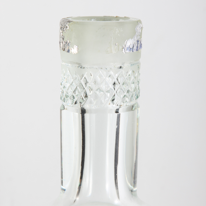 Vintage Cut Glass Russian Liquor  Bottles