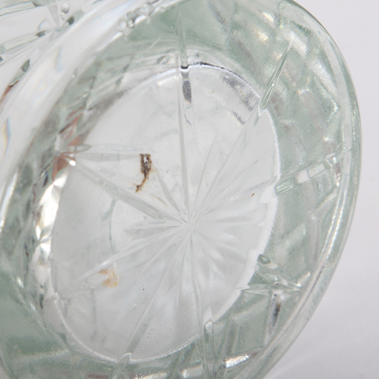 Vintage Cut Glass Russian Liquor  Bottles