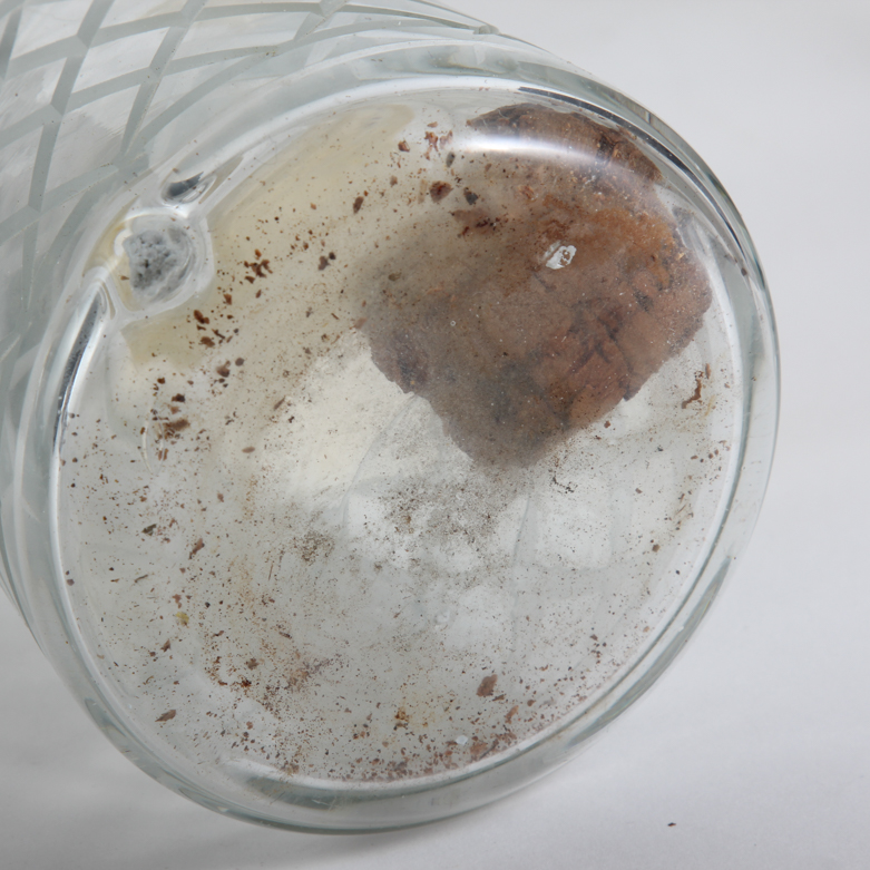 Vintage Cut Glass Russian Liquor  Bottles