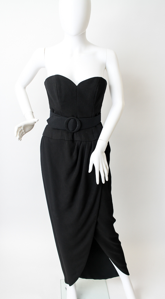 Unworn Vintage 1980s Victor Costa Evening Gown