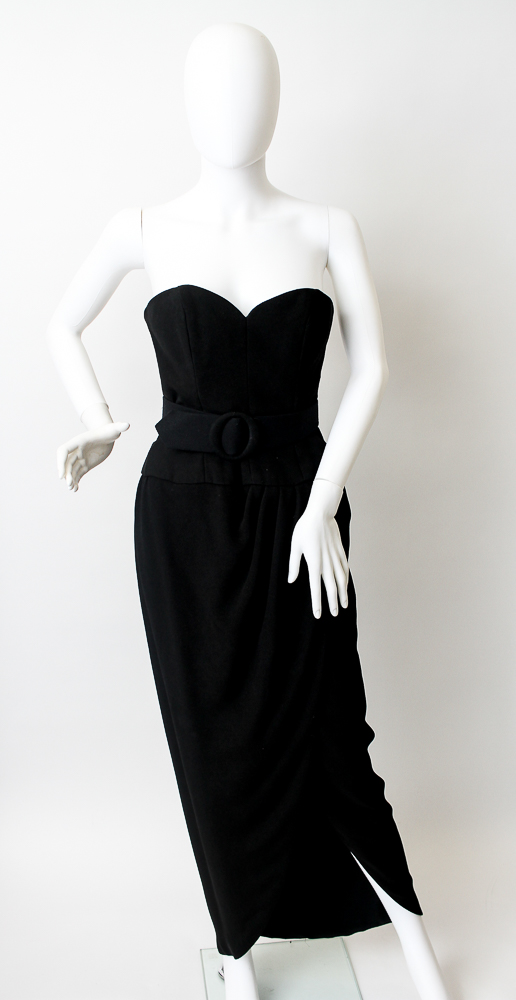 Unworn Vintage 1980s Victor Costa Evening Gown