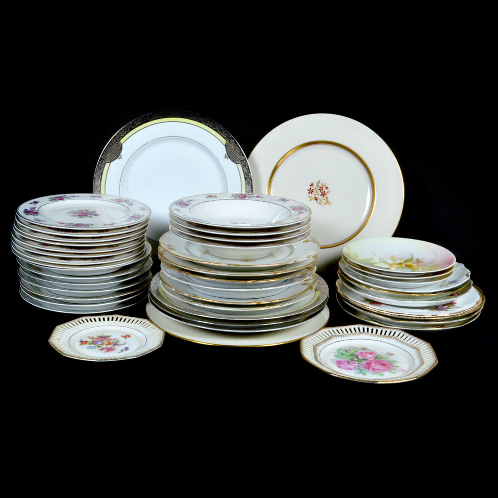 Decorative Mixed China Collection with Haviland Hutschenreuther and Lenox