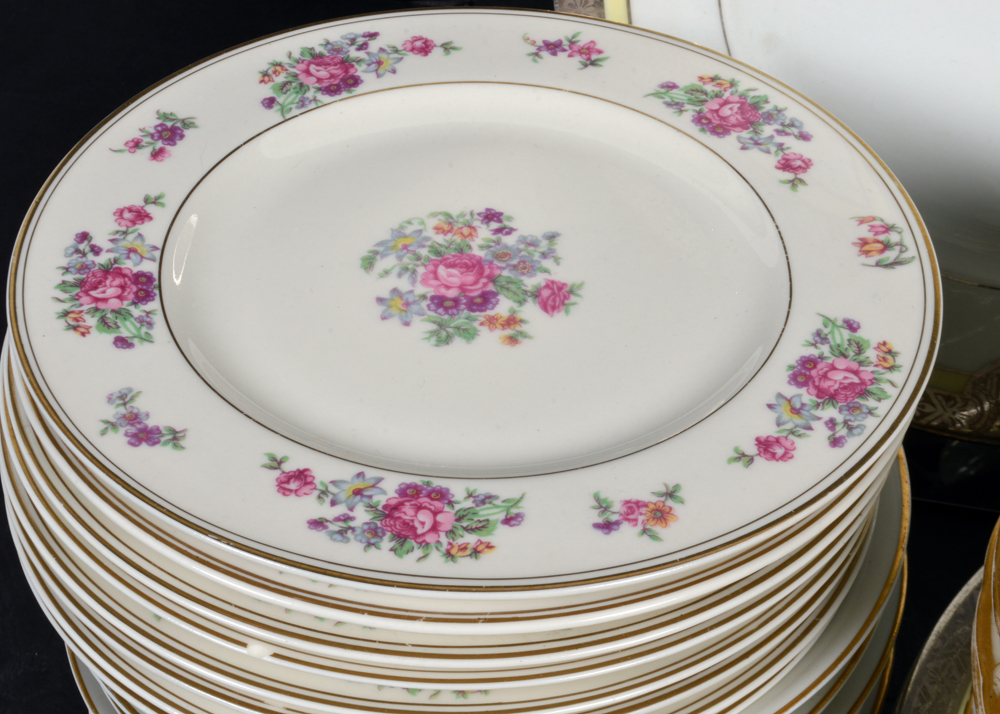 Decorative Mixed China Collection with Haviland Hutschenreuther and Lenox