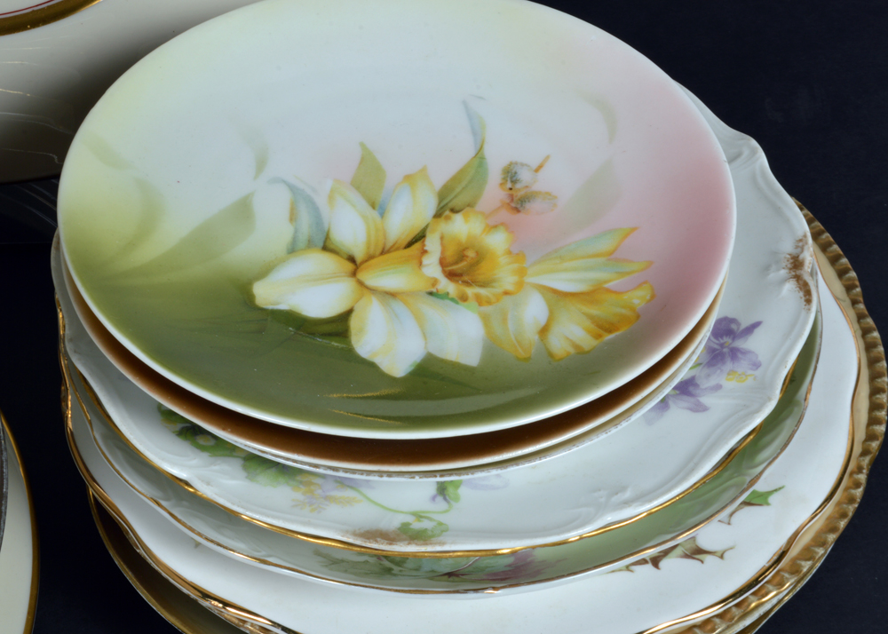 Decorative Mixed China Collection with Haviland Hutschenreuther and Lenox