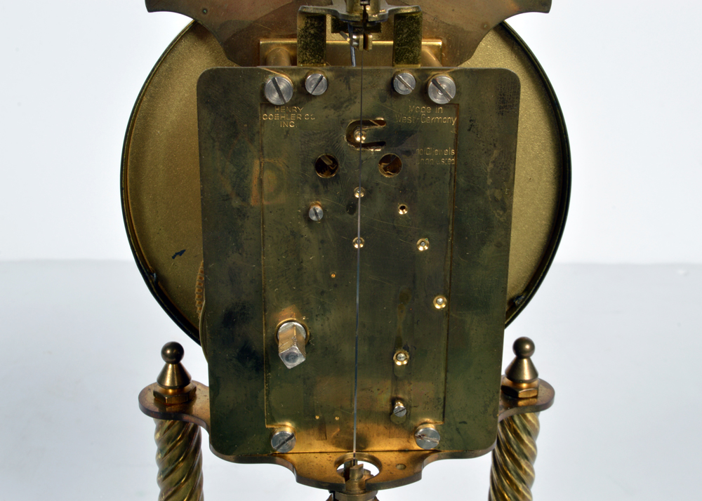 Vintage German Heco Brass Anniversary Clock