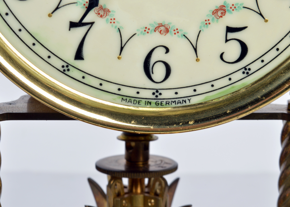 Vintage German Heco Brass Anniversary Clock