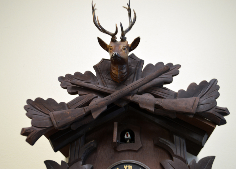 Vintage German Wooden Bachmaier & Klemmer Cuckoo Clock