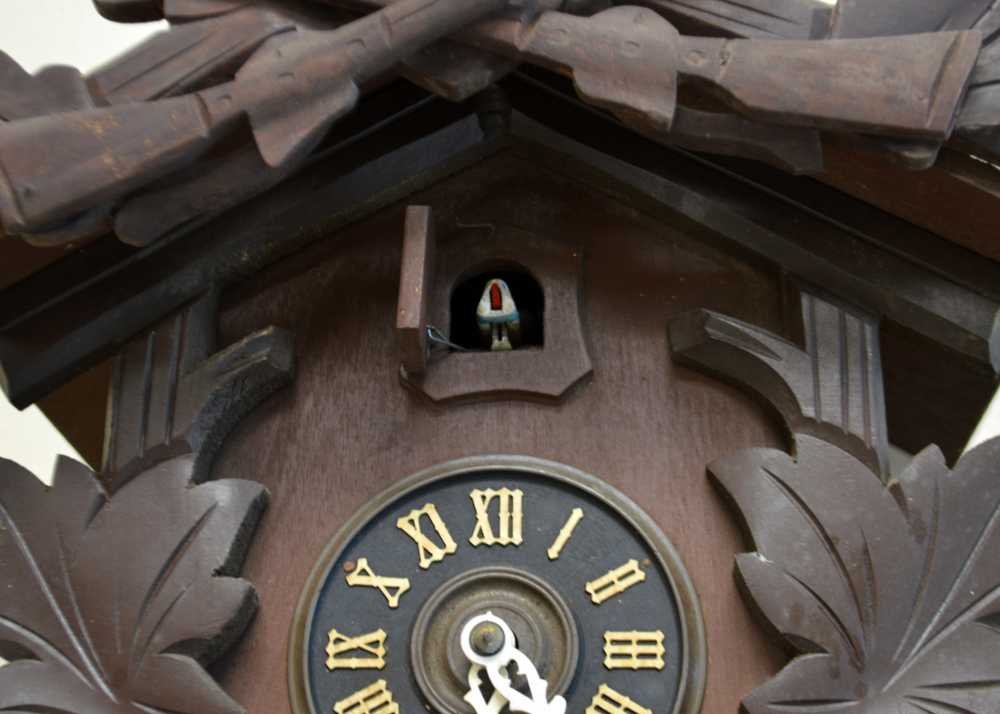 Vintage German Wooden Bachmaier & Klemmer Cuckoo Clock