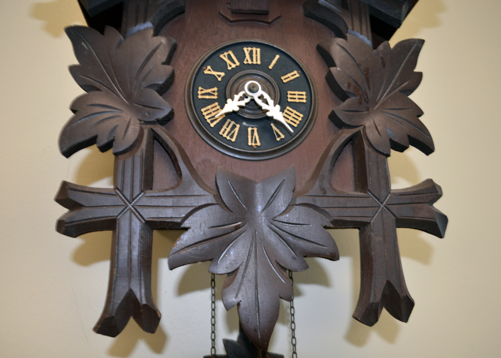 Vintage German Wooden Bachmaier & Klemmer Cuckoo Clock