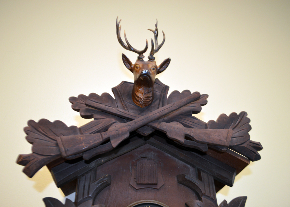 Vintage German Wooden Bachmaier & Klemmer Cuckoo Clock
