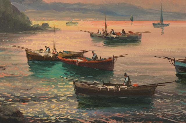 De Silva Original Oil Painting on Linen Seascape