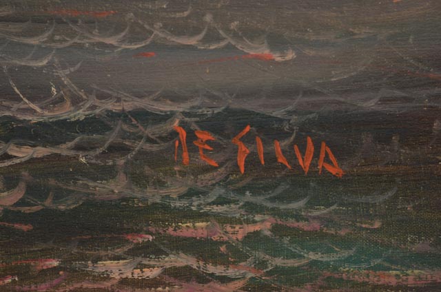 De Silva Original Oil Painting on Linen Seascape