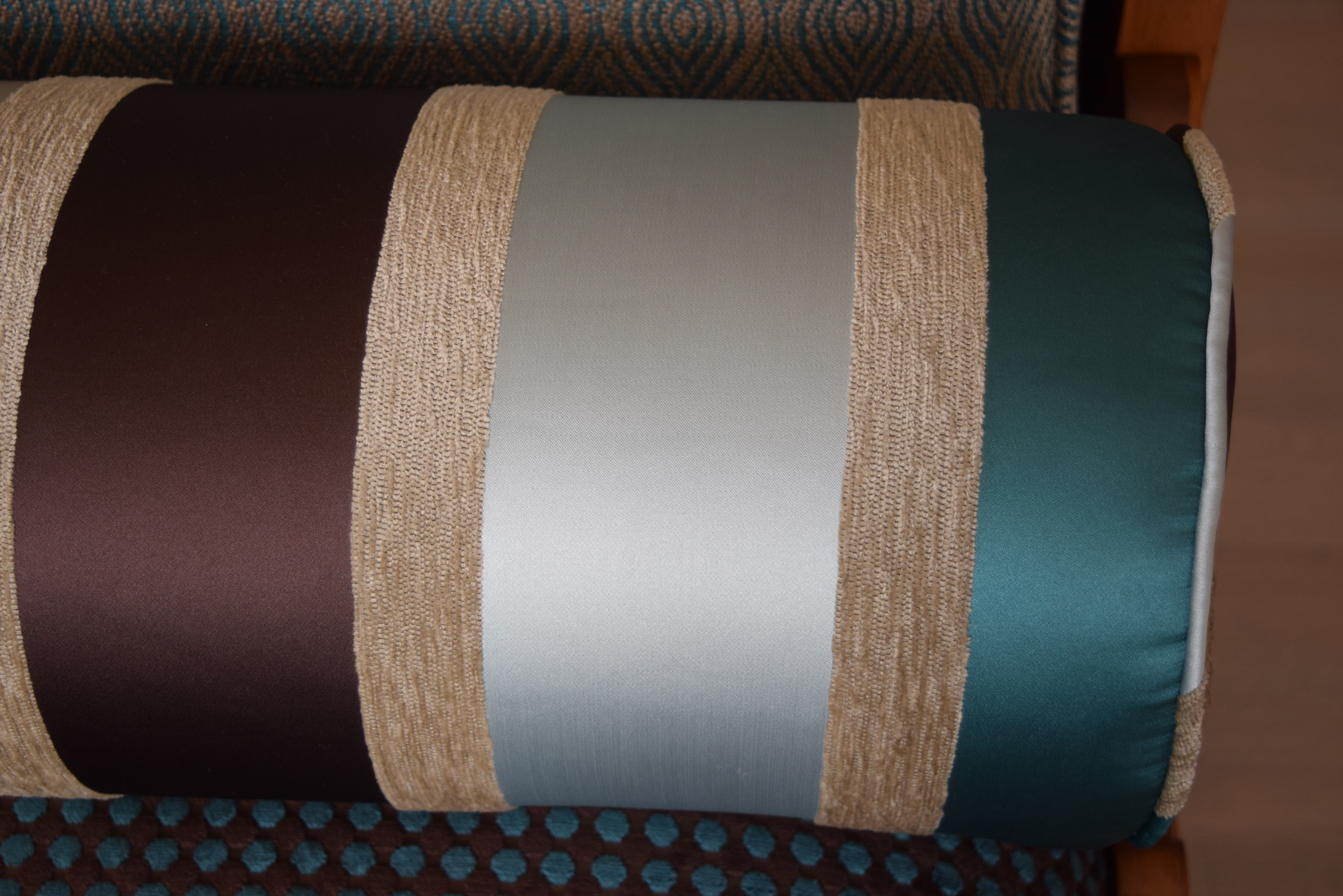 Custom Upholstered 19th Century French Empire Daybed in Walnut