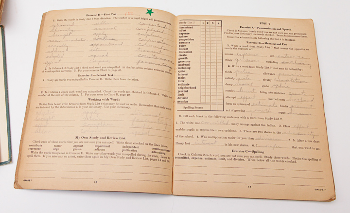 Vintage School Books