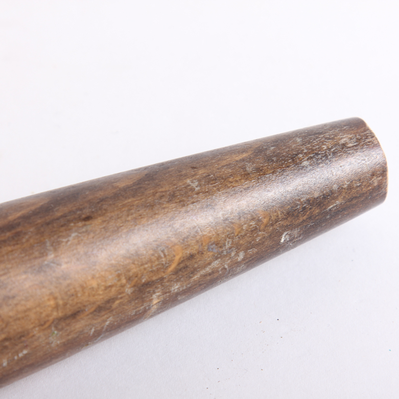 Mid Century Woven Rush Seat Footstool