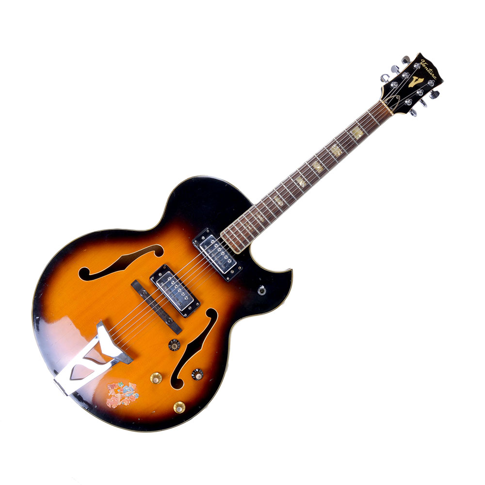 1970s Ventura Hollow Body Guitar With Canvas Case