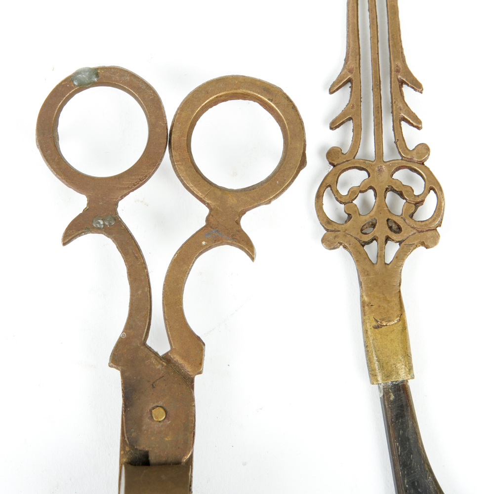 Vintage Brass Wick Trimmer and Letter Opener