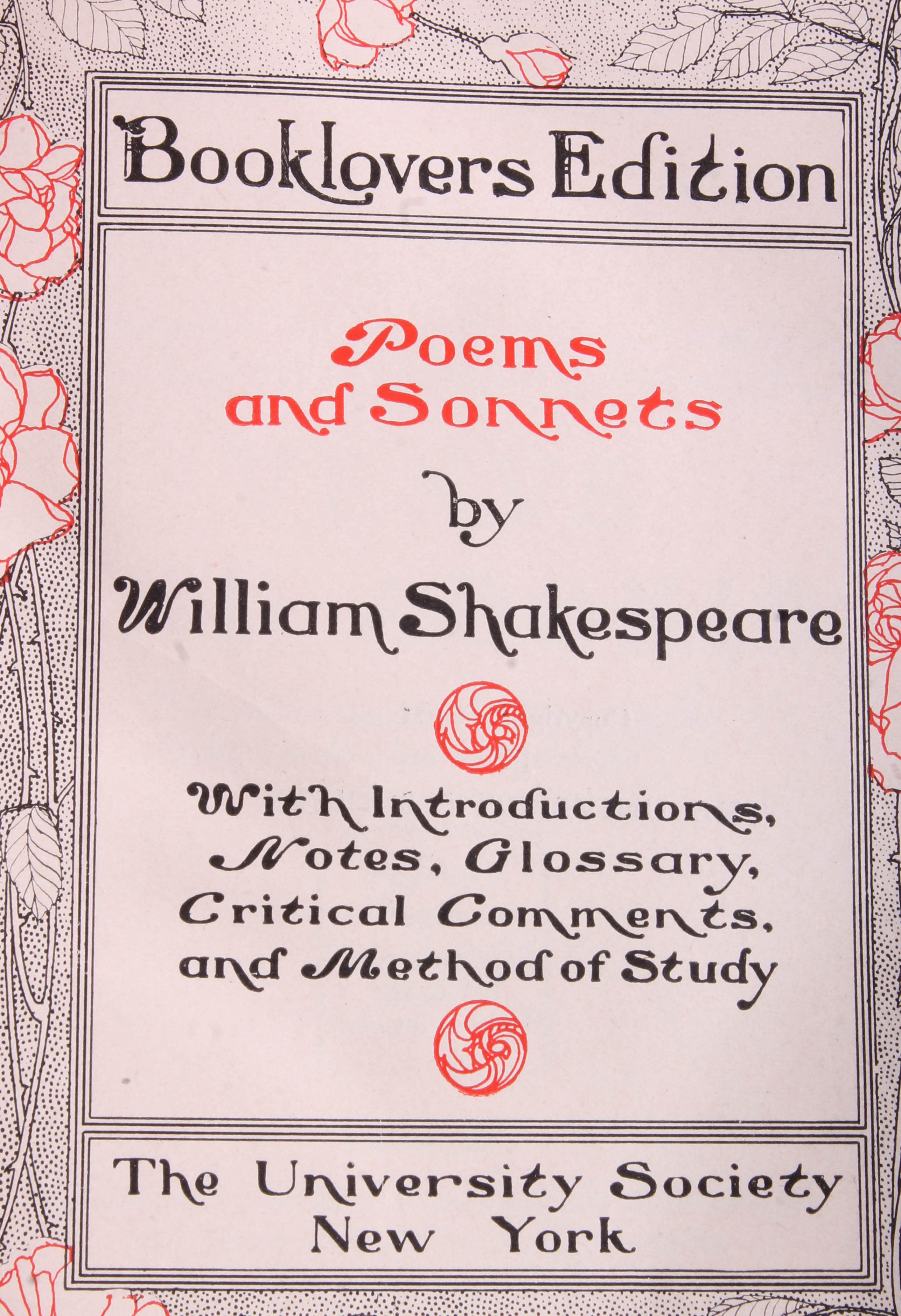 1901 University Society Shakespeare Collection