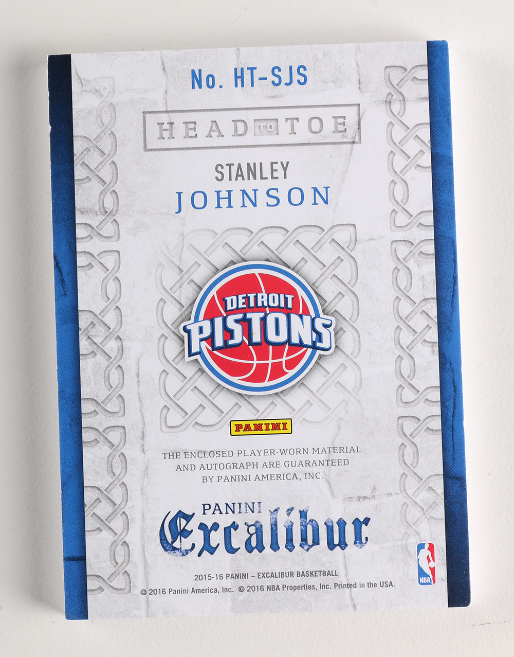 Stanley Johnson Pistons Basketball Card
