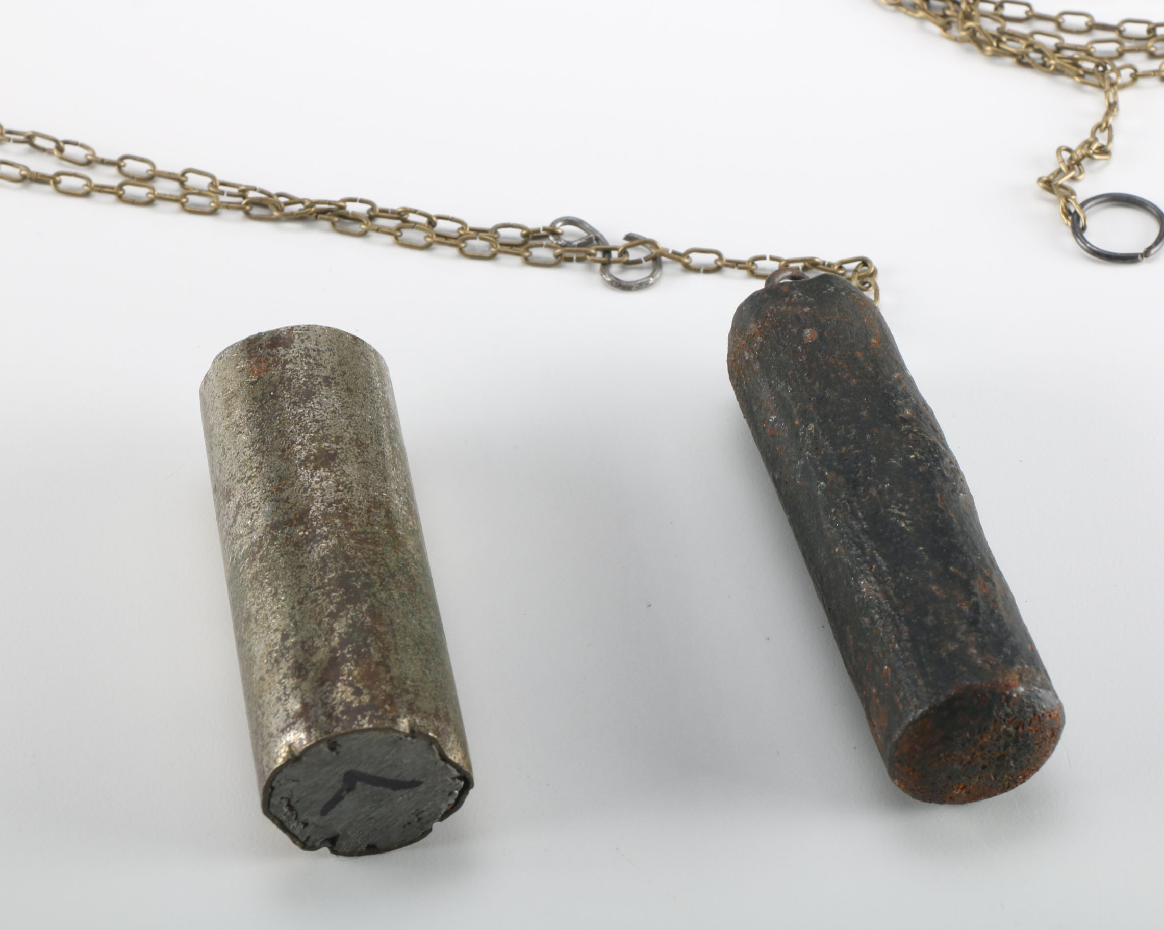 Antique Chased Chain and Weight Wall Clock