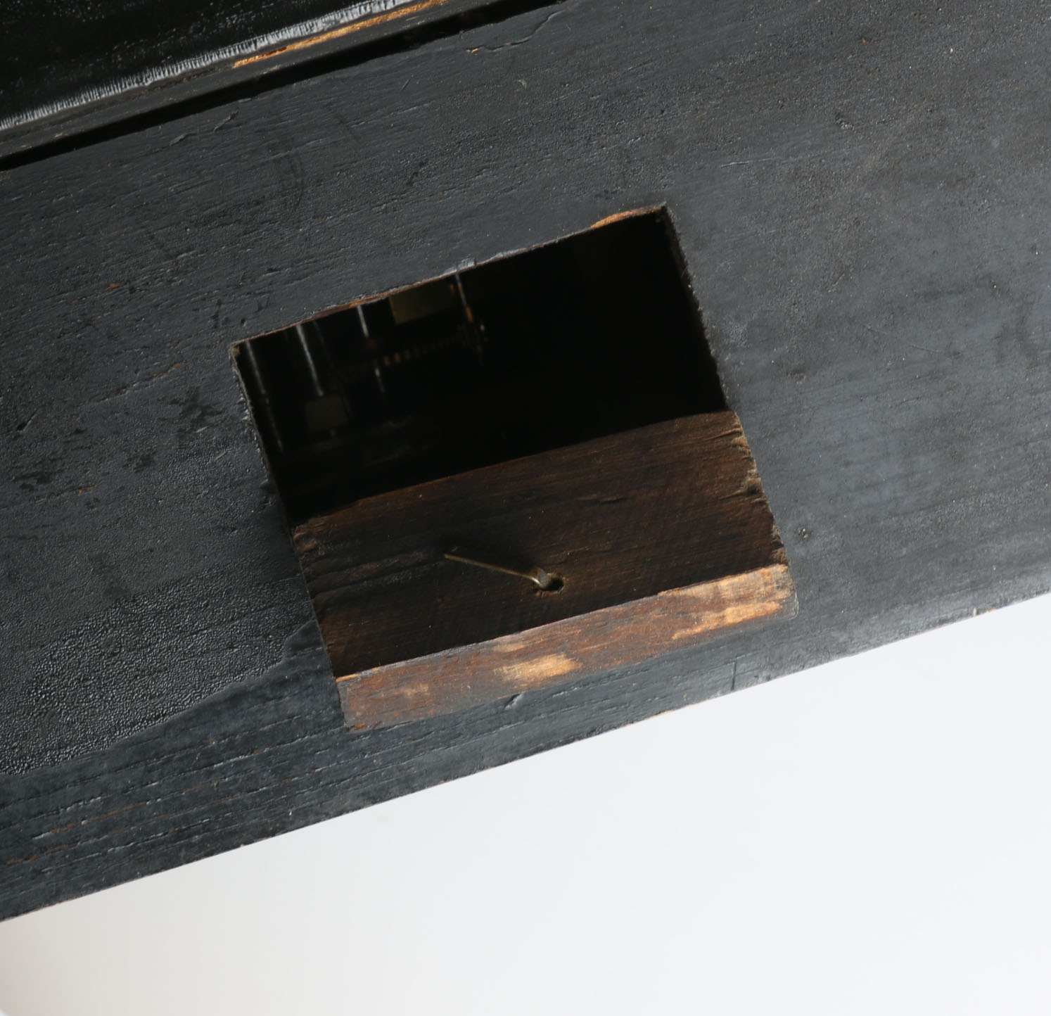 Antique Chased Chain and Weight Wall Clock