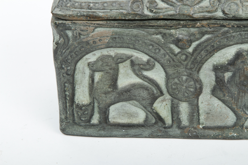 Antique​ ​Ceramic ​​Box​ ​from​ ​Spain