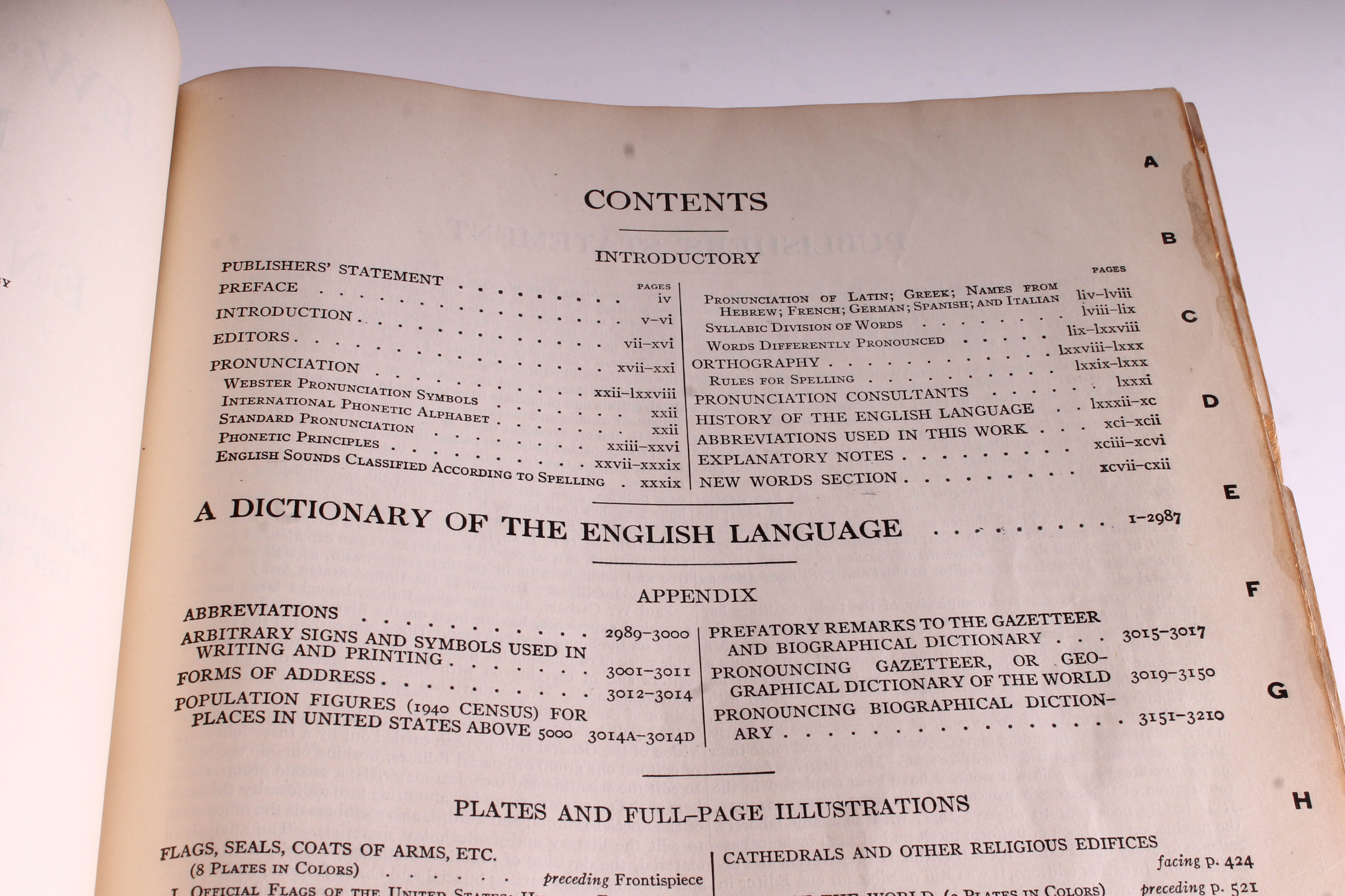 "1934" Websters New International Dictionary by G.& C. Merriam Co.