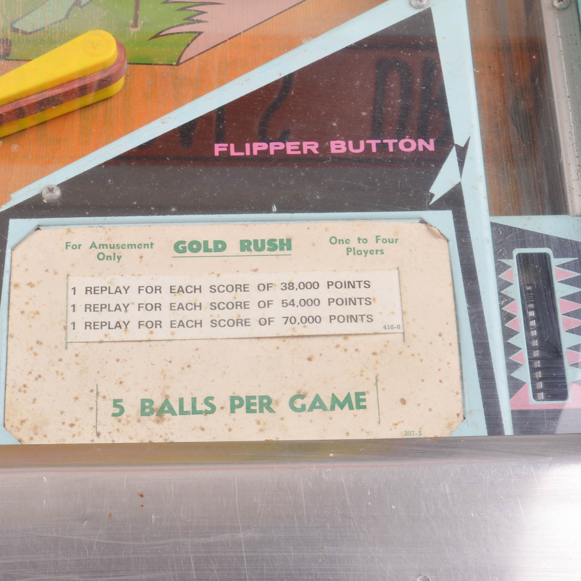 Gold Rush Pinball Machine by Williams