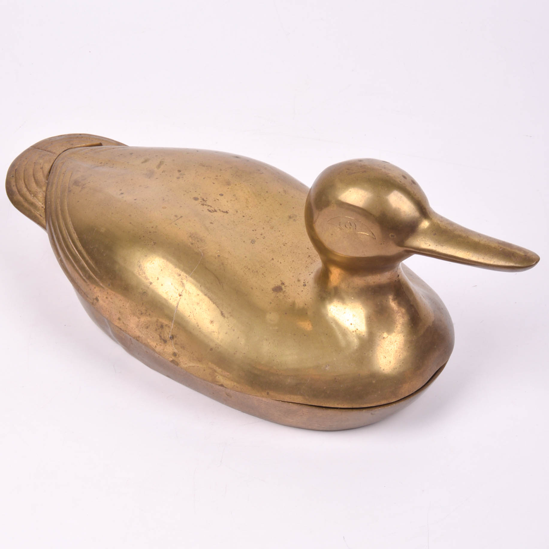Large Brass Duck
