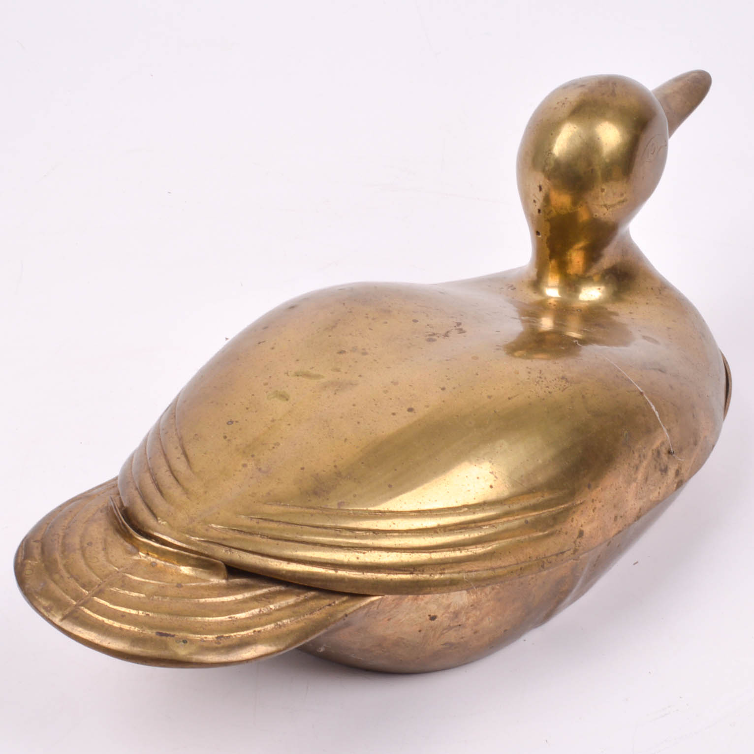Large Brass Duck