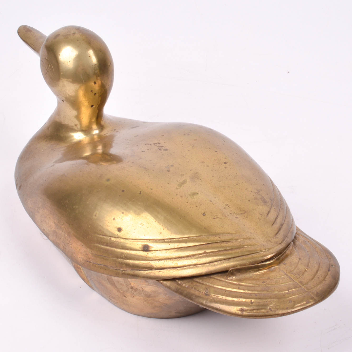 Large Brass Duck