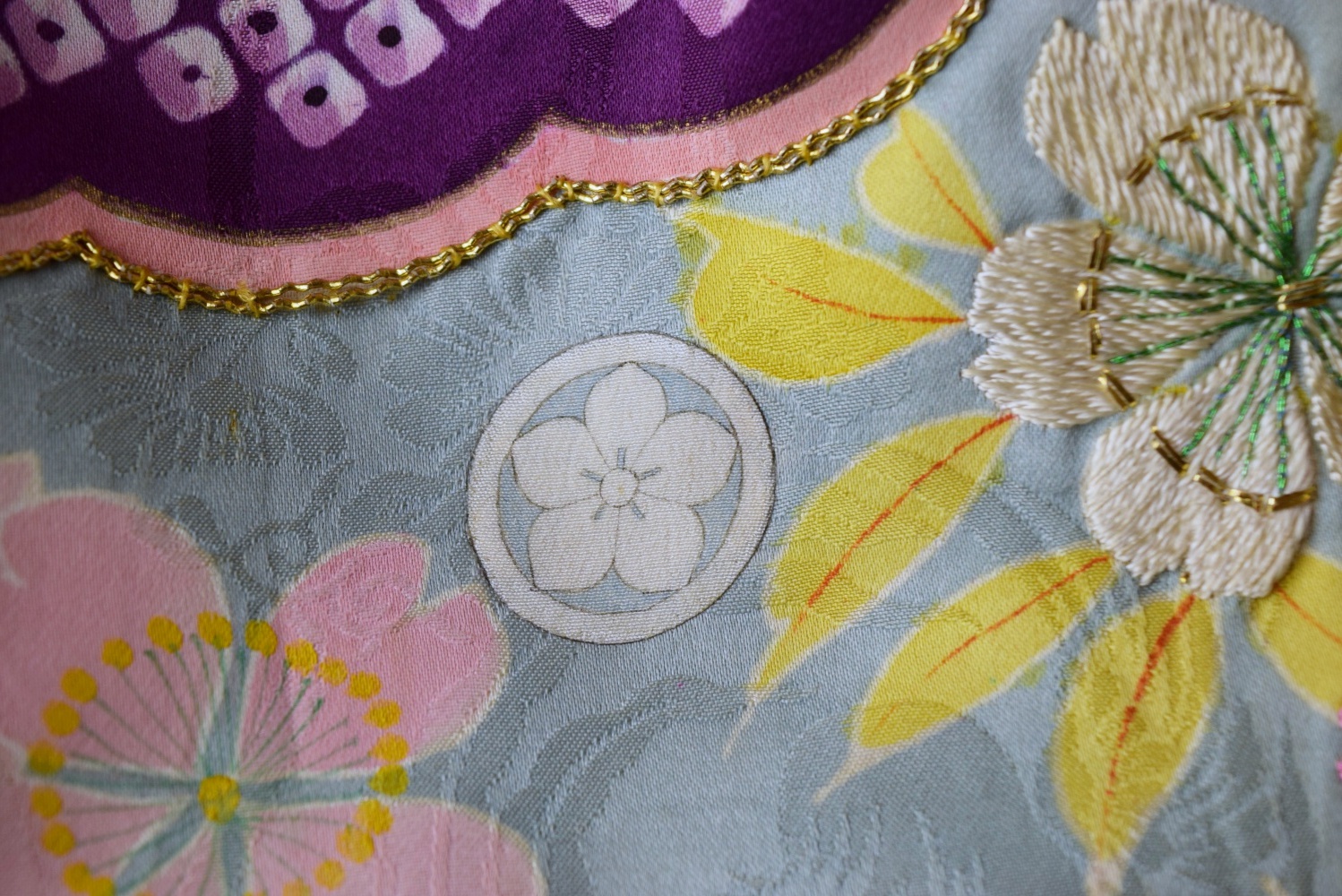 Taisho Period (1920's) Wedding Kimono with Couching