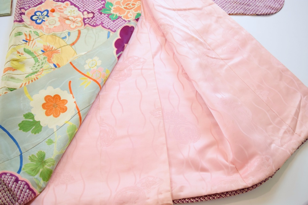 Taisho Period (1920's) Wedding Kimono with Couching